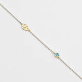 Custom Mixed Gold Necklace - 2 Letter