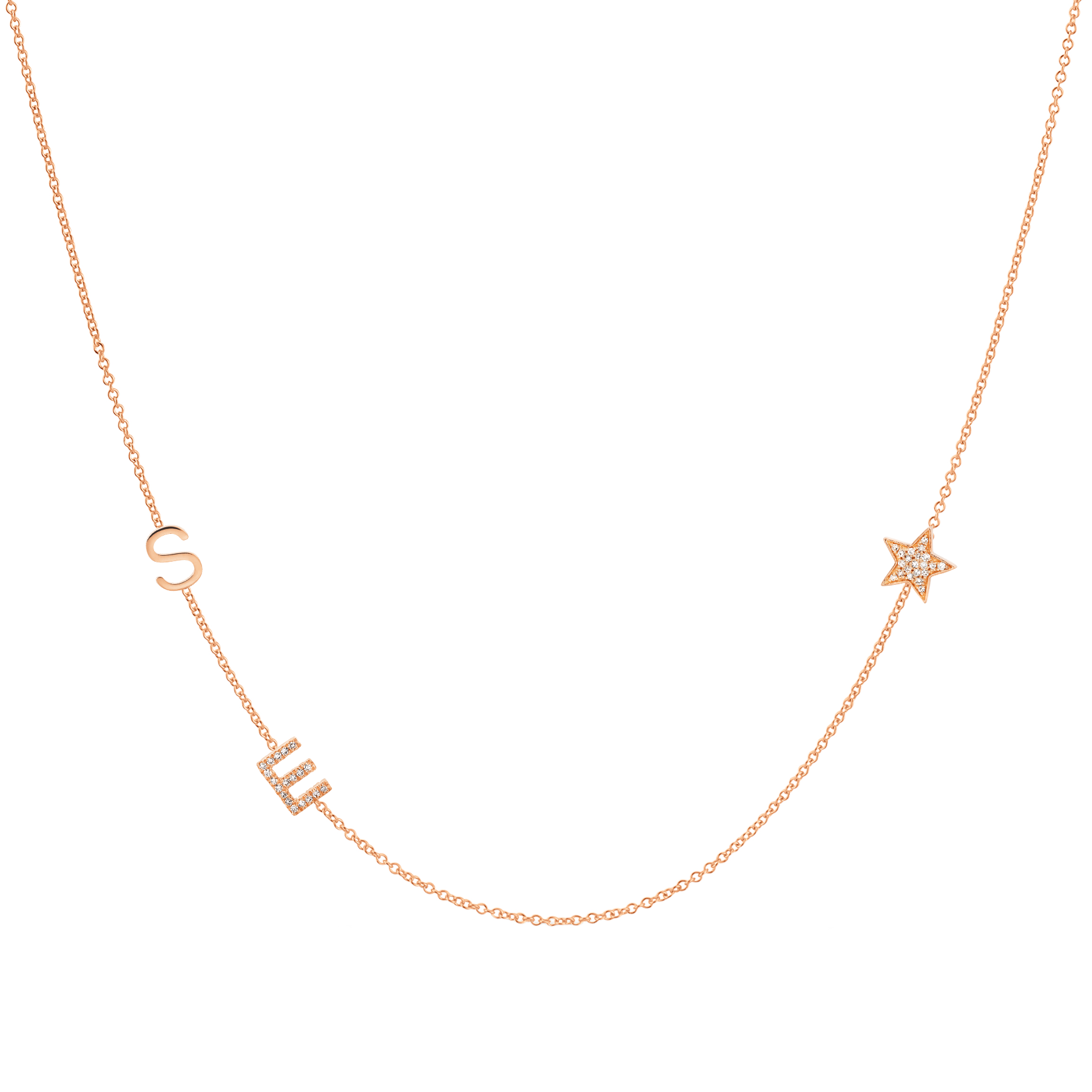 Maya brenner best sale 3 initial necklace