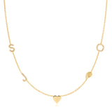 Custom Gold Necklace - 5 Letters