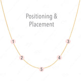 Custom Mixed Gold Necklace - 5 Letter