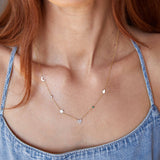 Custom Mixed Gold Necklace - 6 Letter