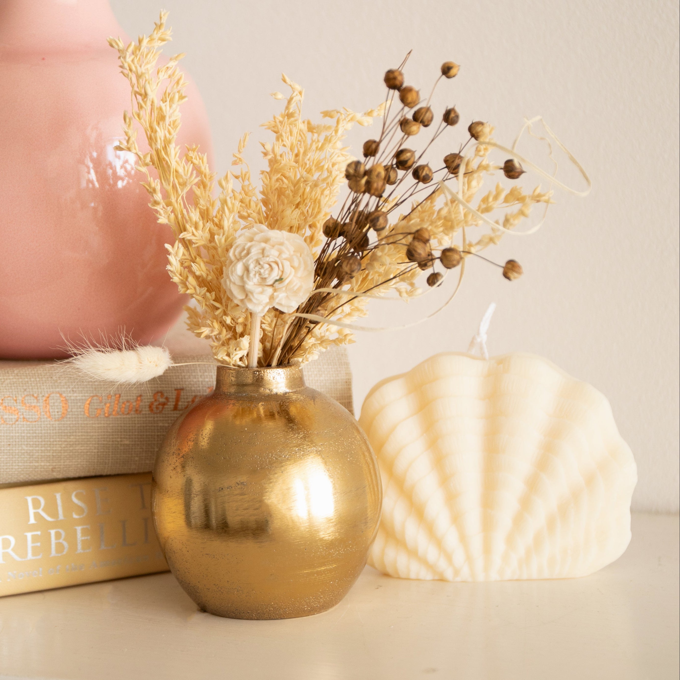 Small Gold Bud Vase