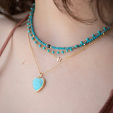 Turquoise Heart Charm