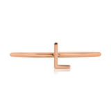 14K Gold Letter Ring