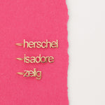 tiny name pendant charms gold