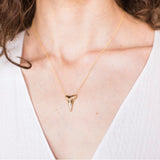 Sharktooth Necklace with Diamond Ridge