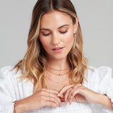 Quintet Birthstone Layering Necklace - Yellow Gold