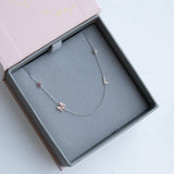 Custom Mixed Gold Necklace - 4 Letter