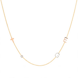 Custom Mixed Gold Necklace - 4 Letter