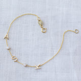 Custom Gold Bracelet - 5 Letters