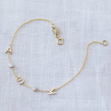 Custom Gold Bracelet - 5 Letters