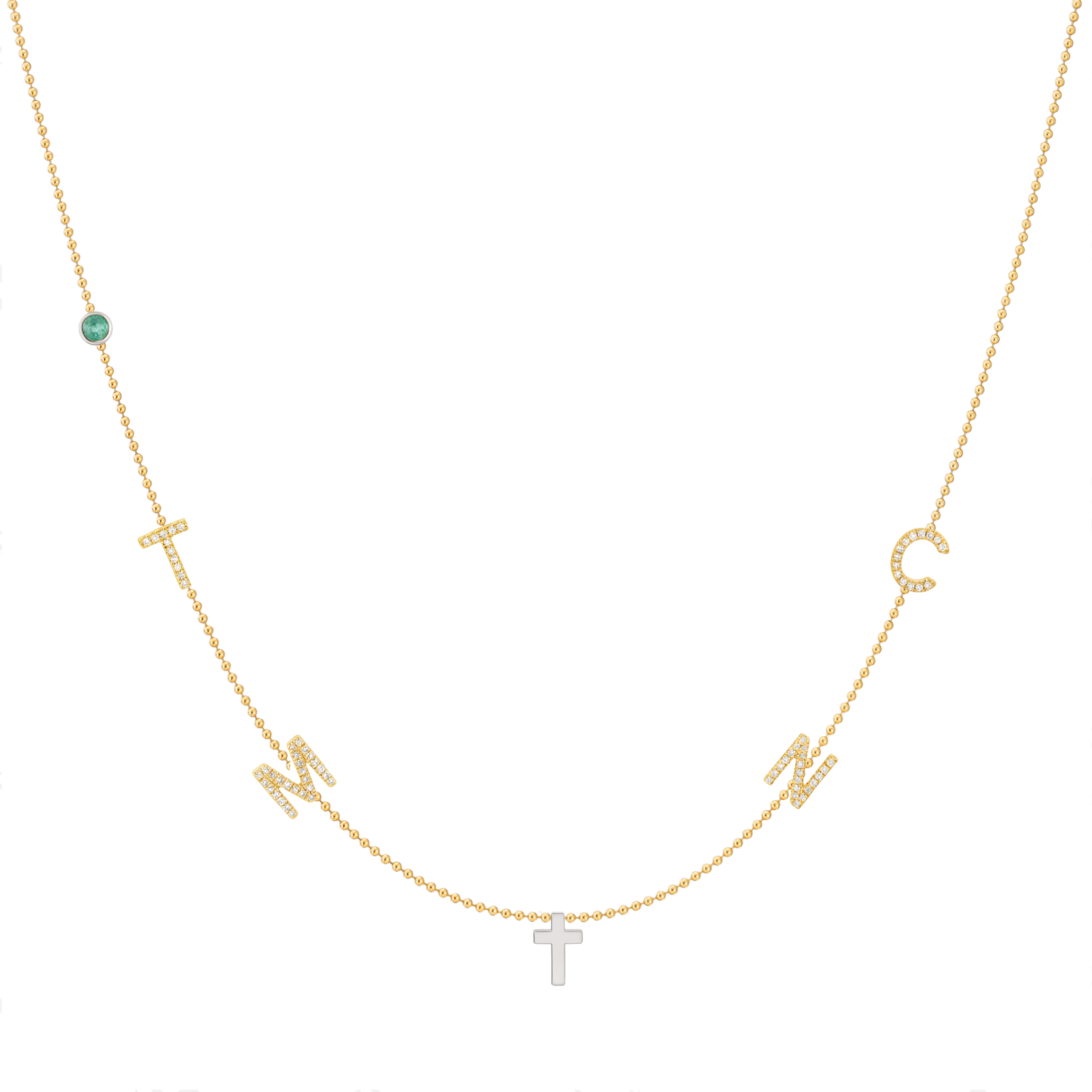 Maya brenner 2025 letter necklace