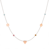 Custom Mixed Gold Necklace - 7 Letter