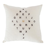 Letter Diamond Pillow