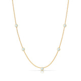 Quintet Birthstone Layering Necklace - Yellow Gold