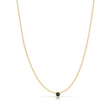 Single Birthstone Layering Necklace - Yellow Gold