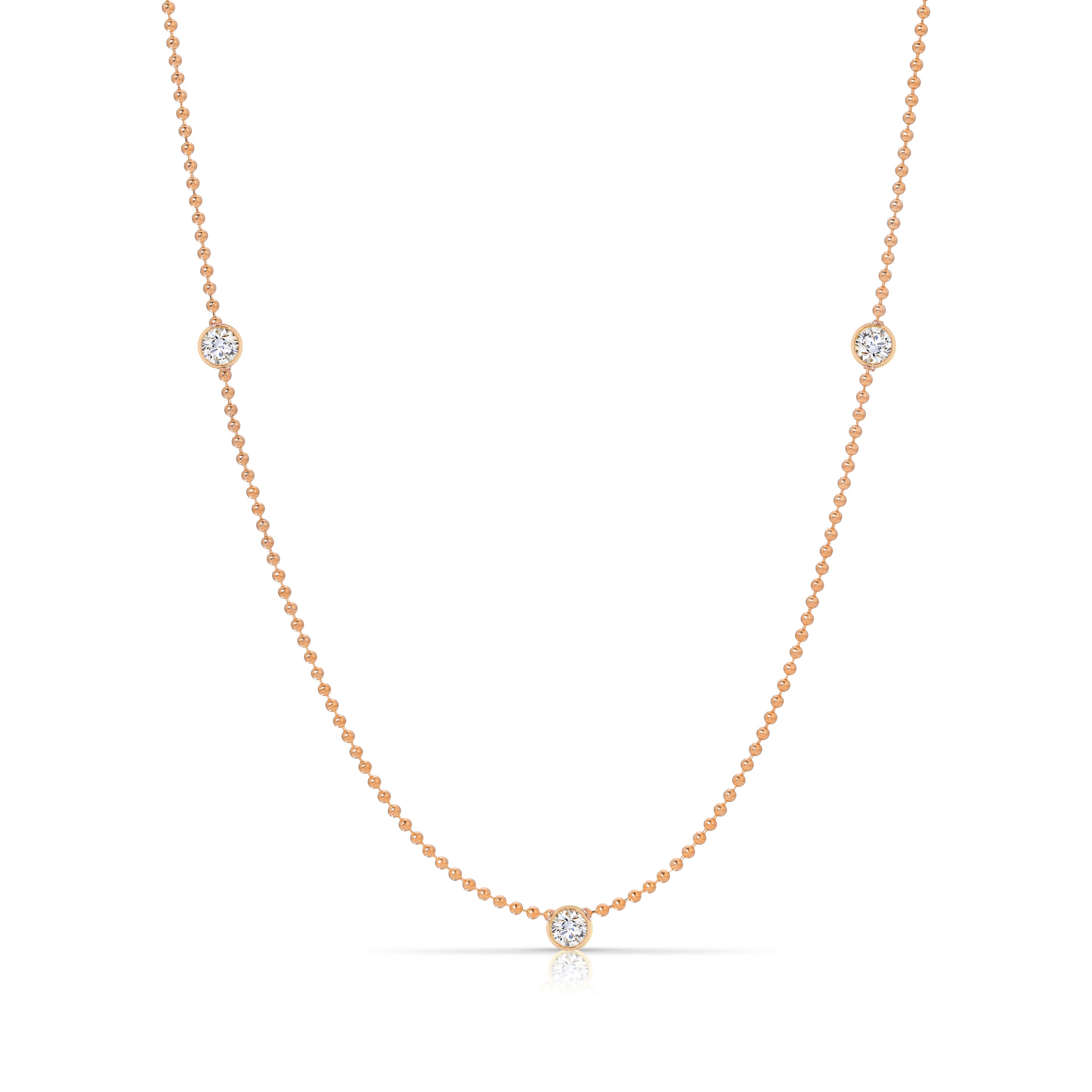 Triple Diamond Layering Necklace