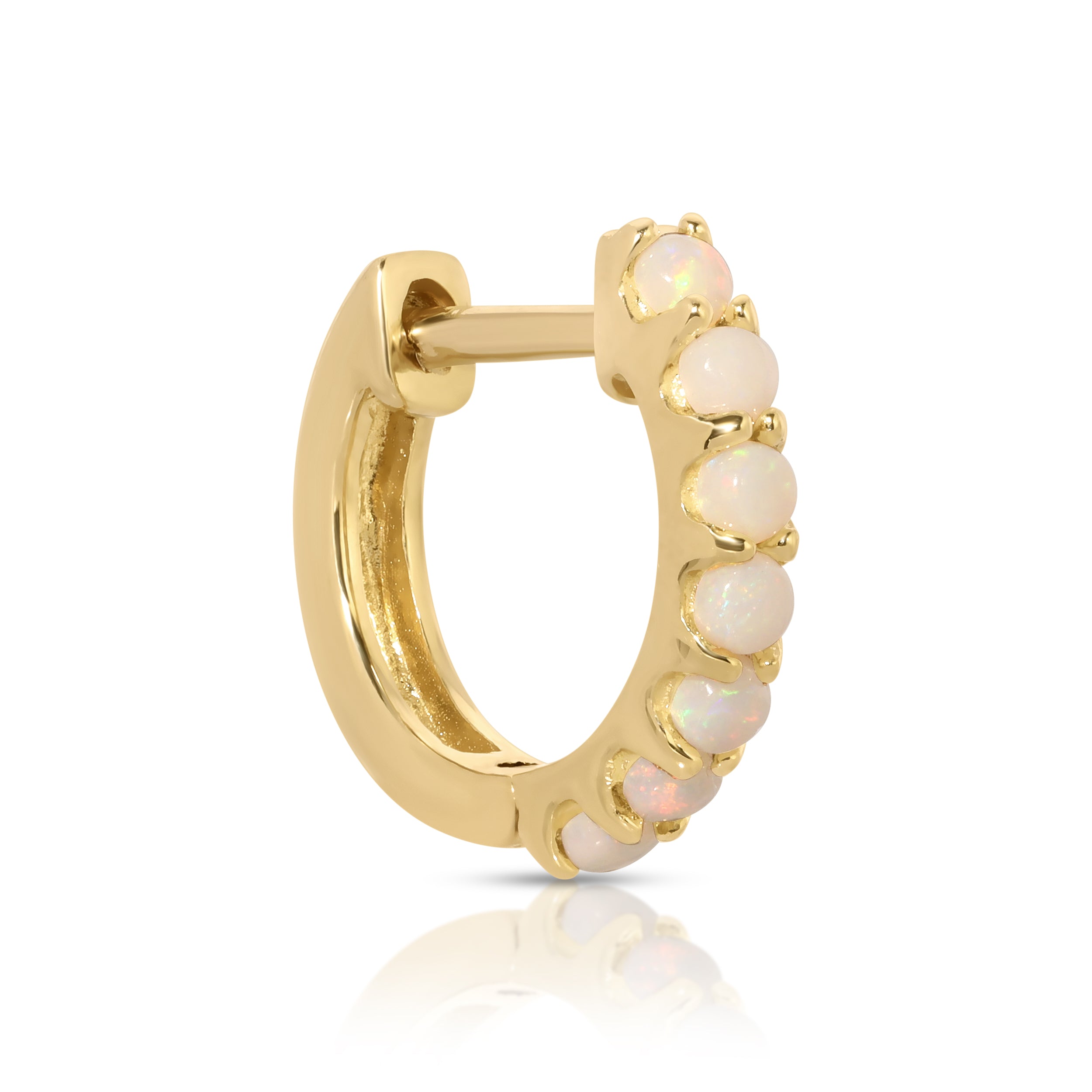 Alli Webb Opal Huggie – Maya Brenner - Main Image