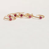 Birthstone Hoop