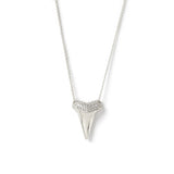 Sharktooth Necklace with Pavé Top