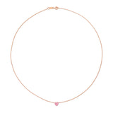 The Sweetheart Necklace - Pink Sapphire