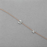 Custom Mixed Gold Necklace - 2 Letter