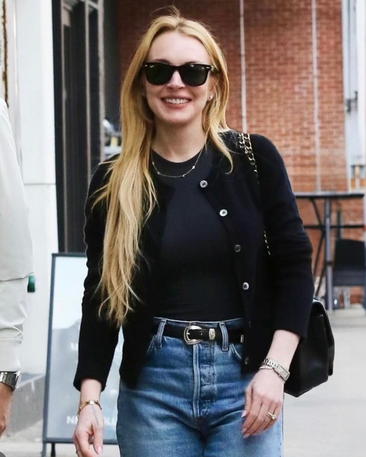 Lindsay Lohan - Custom Gold Letter Necklace