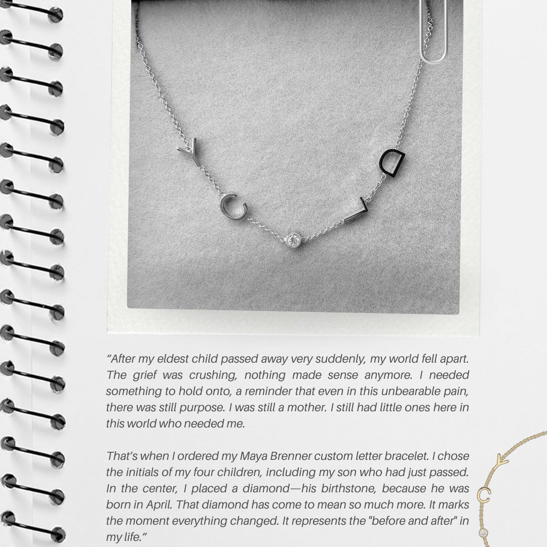 Love Never Leaves: Esther's Letter Bracelet