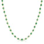 The Clover Bouquet Necklace on a white background. 