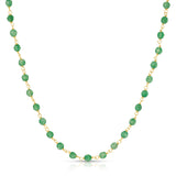 The Clover Bouquet Necklace on a white background. 