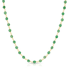 The Clover Bouquet Necklace on a white background. 