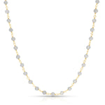 The Sage Bouquet Necklace on a white background. 