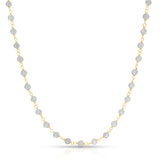 The Sage Bouquet Necklace on a white background. 