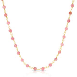 The Peony Bouquet Necklace on a white background. 