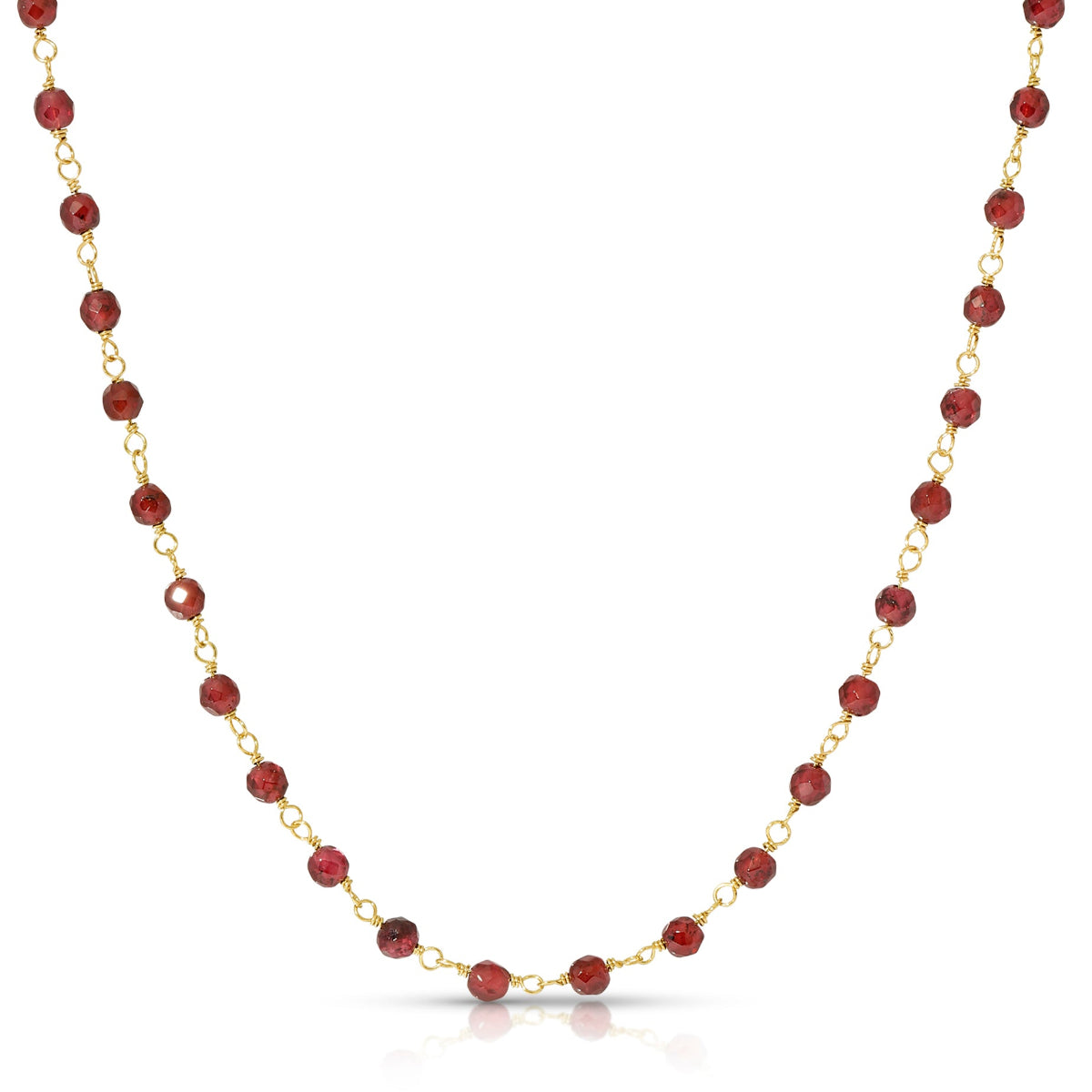 The Rose Bouquet Necklace on a white background. 