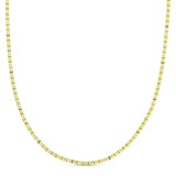 A Confetti Necklace - Green on a white background. 