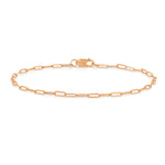 A rose gold Element Short Link Bracelet on a white background. 