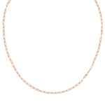 An Element Short Link Chain in rose gold on a white background. 