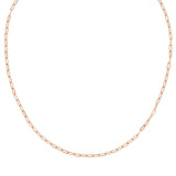 An Element Short Link Chain in rose gold on a white background. 