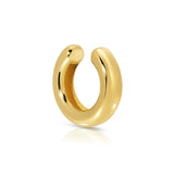 A Ready to Mingle Ear Cuff in gold vermeil on a white background. 