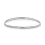 A Delicate Band in white gold on a white background. 