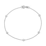 A Starstuck Diamond Bracelet in white gold on a white background. 
