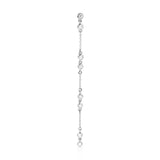 A Stardust Earring in white gold on a white background. 