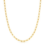 A yellow gold Bold Link Chain on a white background.
