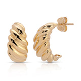 Etched Paris Earrings on a white background. 