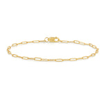 An Element Short Link Bracelet in yellow gold on a white background. 