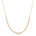 The Everyday Diamond Necklace on a white background. 