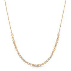 The Everyday Diamond Necklace on a white background. 