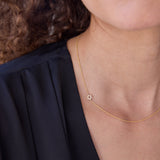 Custom Gold Initial Necklace - 1 Letter