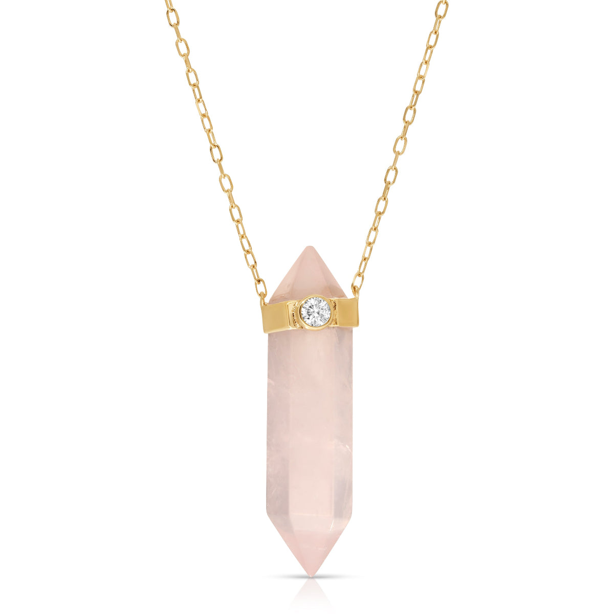 The Love Retreat Necklace on a white background. 